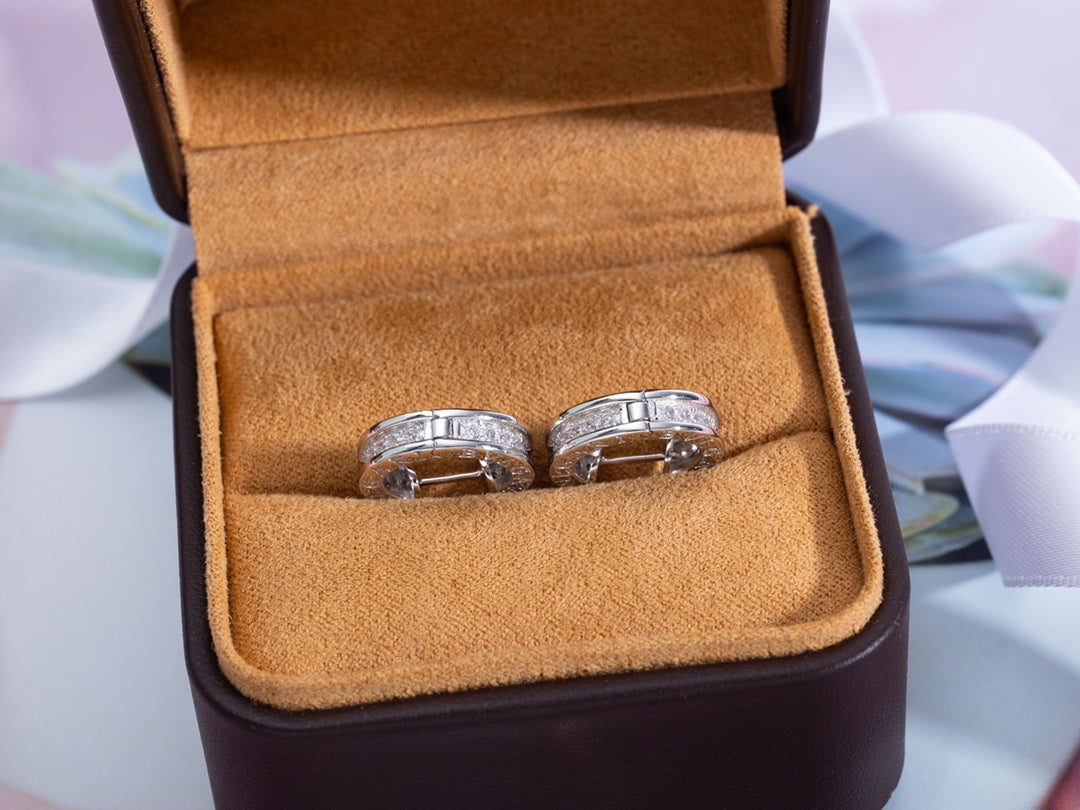 [AuraEcho Jewelry]ZERO 1 MINI SILVER DIAMOND EARRINGS