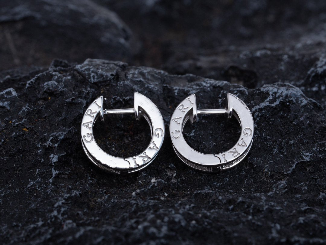 [AuraEcho Jewelry]ZERO 1 MINI SILVER DIAMOND EARRINGS