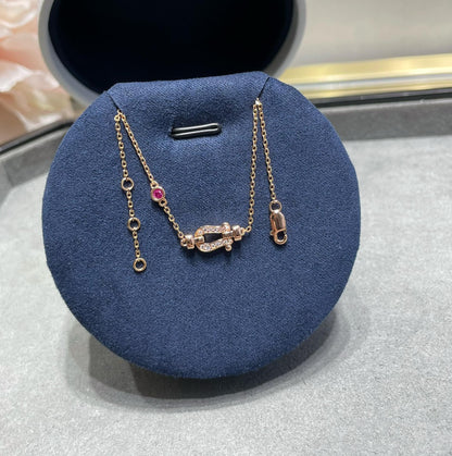 [AuraEcho Jewelry]FORCE 10 DIAMOND CHAIN LINK PINK GOLD BRACELET