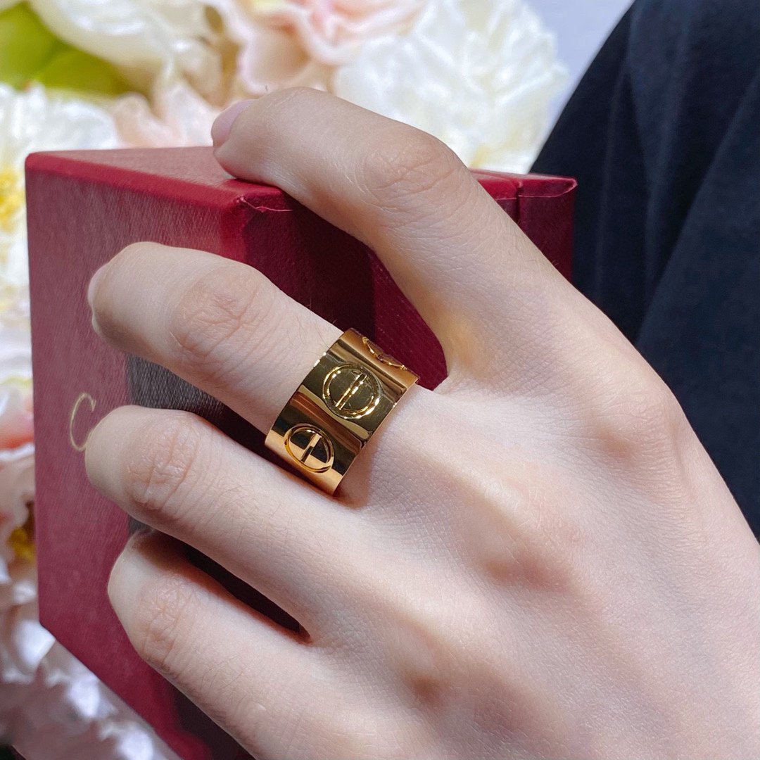 [AuraEcho Jewelry]LOVE 11MM LARGE RING