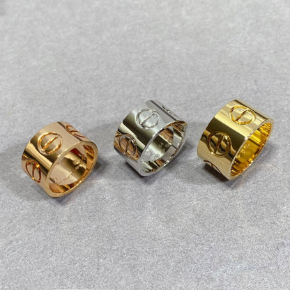 [AuraEcho Jewelry]LOVE 11MM LARGE RING