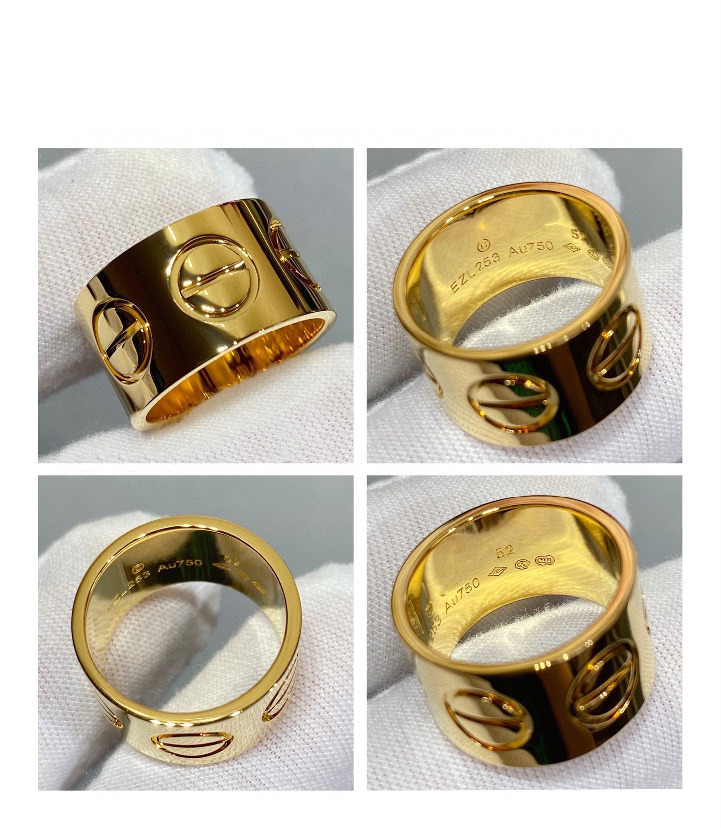 [AuraEcho Jewelry]LOVE 11MM LARGE RING