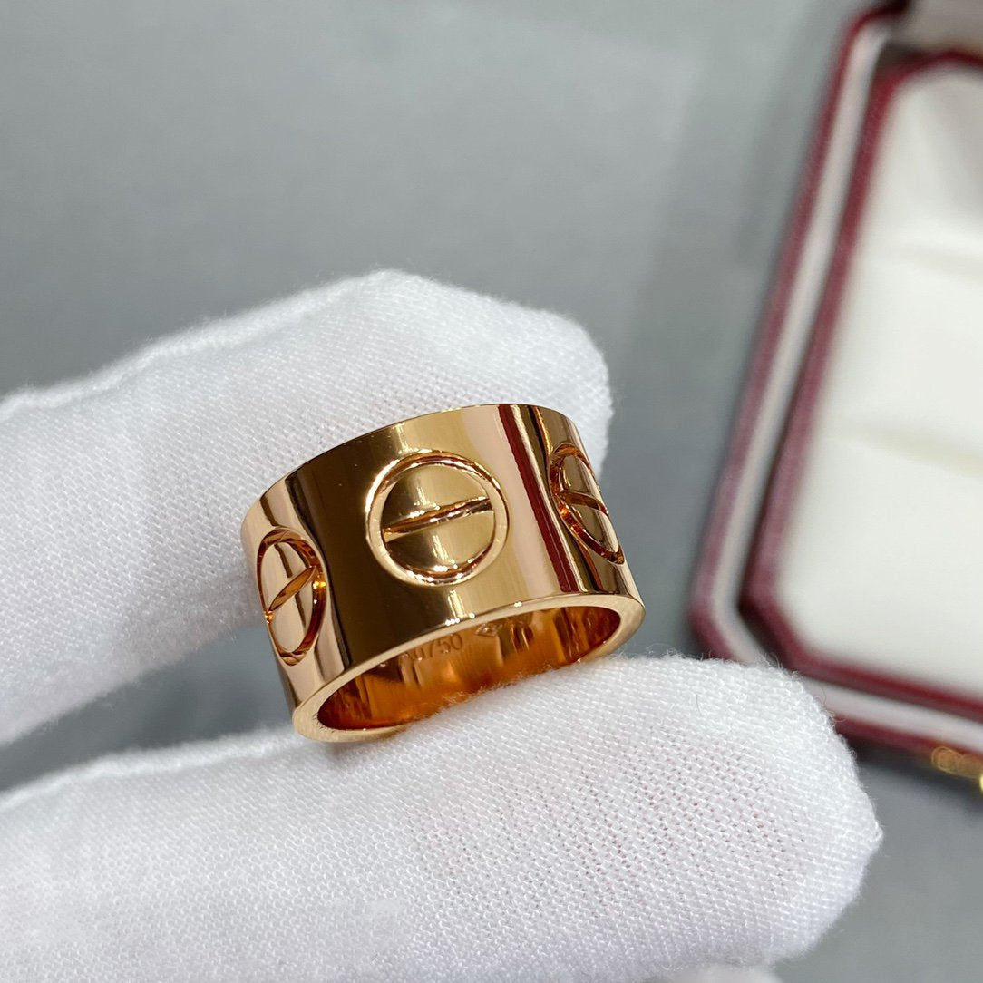 [AuraEcho Jewelry]LOVE 11MM LARGE RING