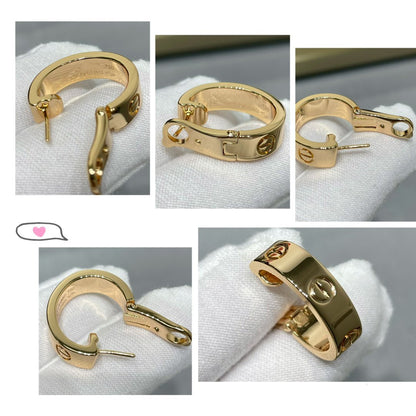 [AuraEcho Jewelry]LOVE 5.5MM EARRINGS