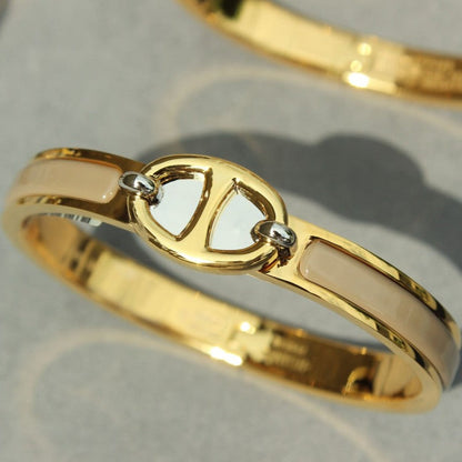 [AuraEcho Jewelry]CLIC CHAINE GOLD BRACELET