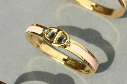 [AuraEcho Jewelry]CLIC CHAINE GOLD BRACELET