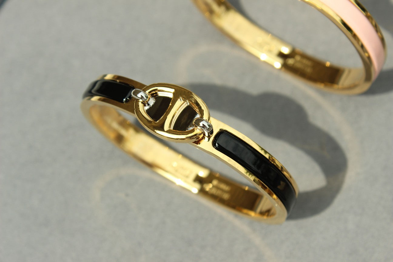 [AuraEcho Jewelry]CLIC CHAINE GOLD BRACELET