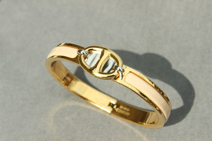 [AuraEcho Jewelry]CLIC CHAINE GOLD BRACELET