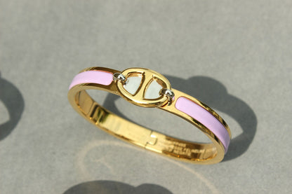 [AuraEcho Jewelry]CLIC CHAINE GOLD BRACELET