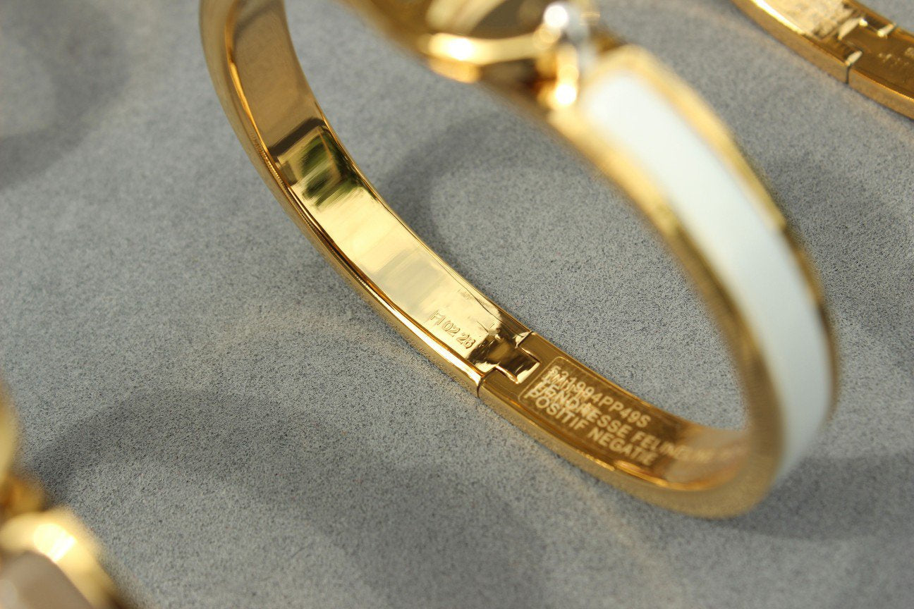 [AuraEcho Jewelry]CLIC CHAINE GOLD BRACELET