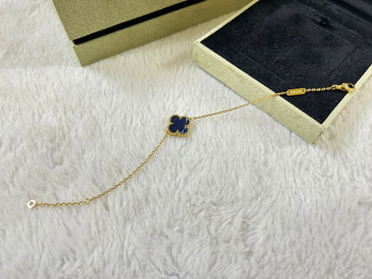 [AuraEcho Jewelry]CLOVER 1 MOTIF PIETERSITE BRACELET