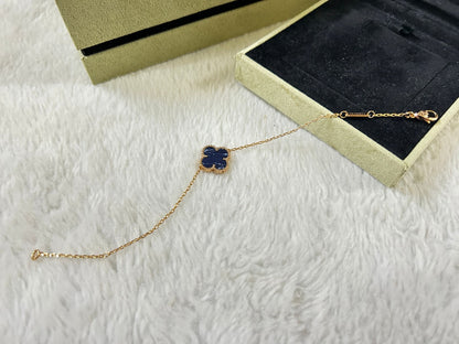 [AuraEcho Jewelry]CLOVER 1 MOTIF PIETERSITE BRACELET