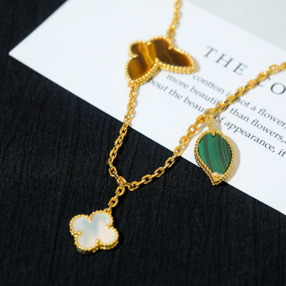 [WZQ]LUCKY SPRING 5 MOTIF GOLD BRACELET
