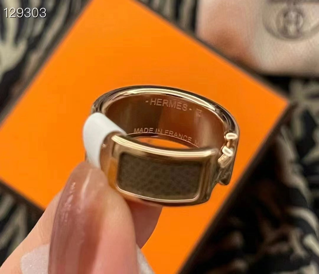 [AuraEcho Jewelry]OLYMPE PINK GOLD RING