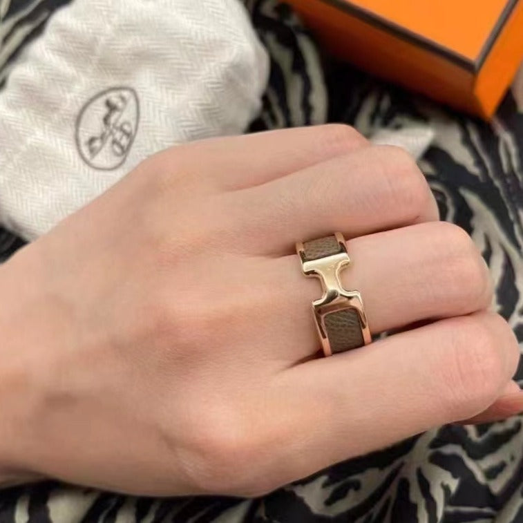 [AuraEcho Jewelry]OLYMPE PINK GOLD RING