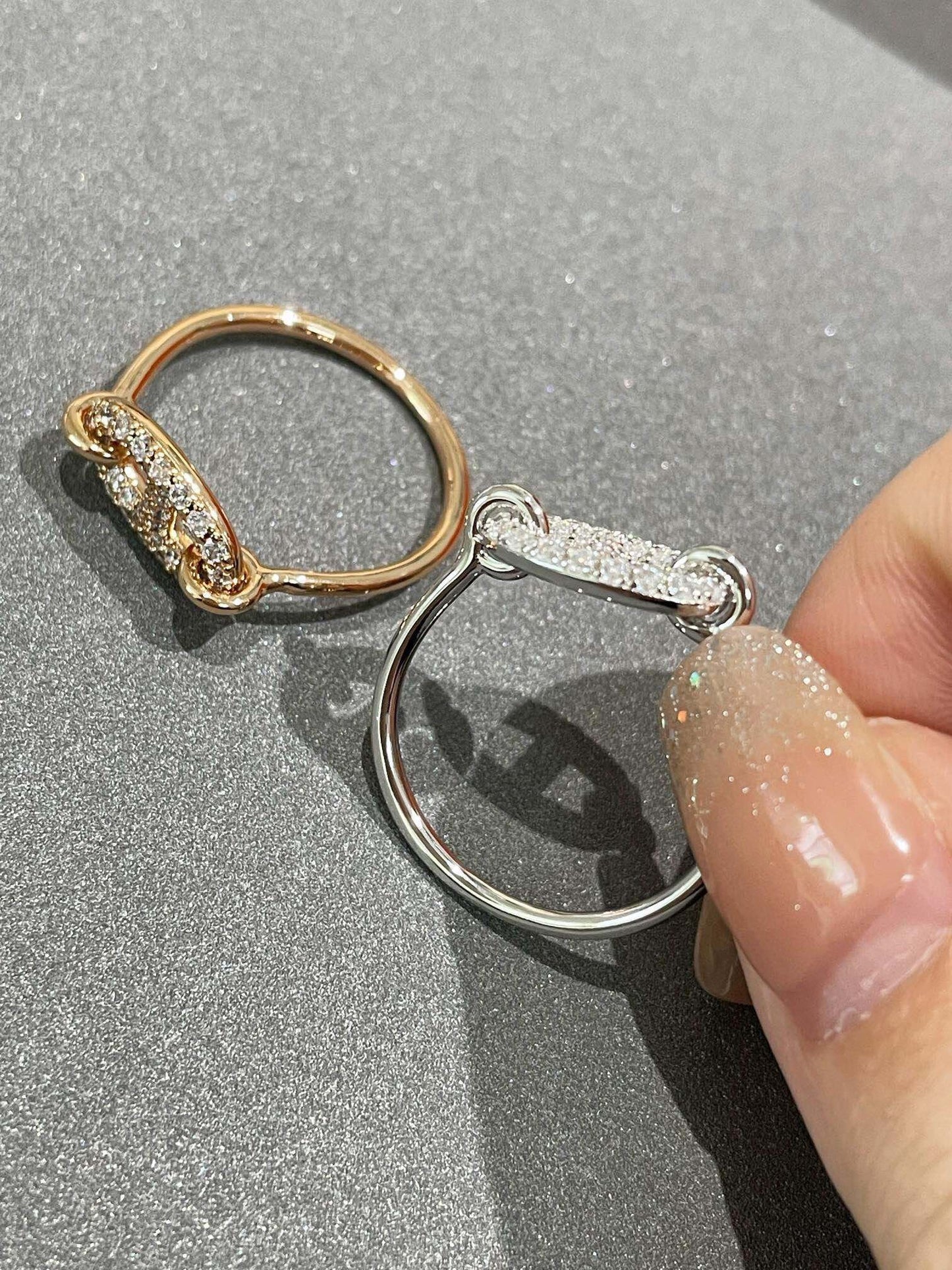 [AuraEcho Jewelry]RONDE SMALL DIAMOND RING