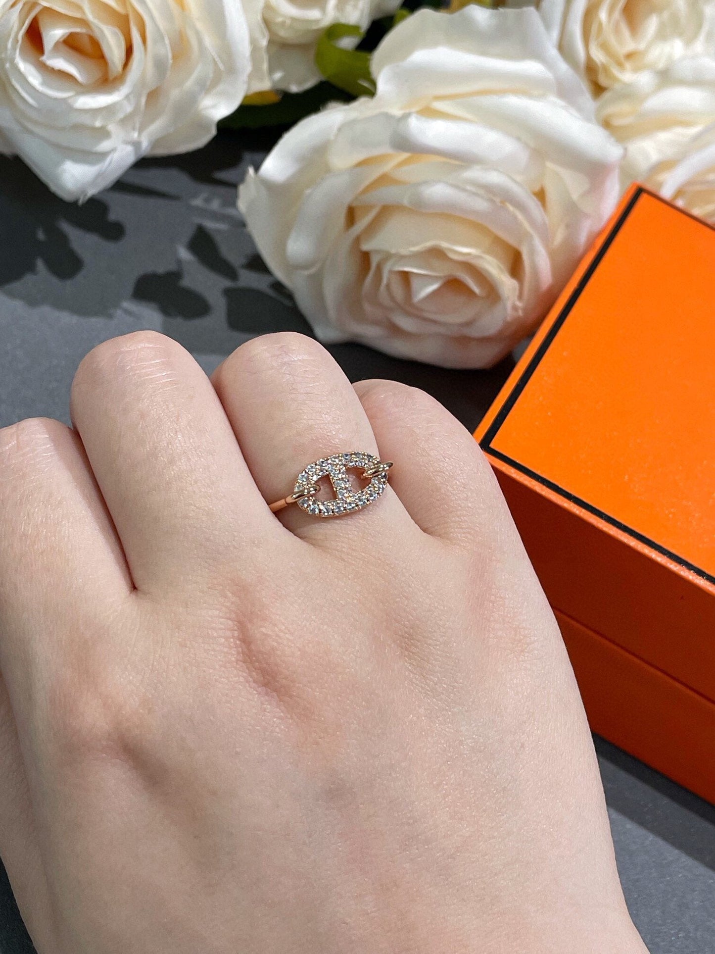[AuraEcho Jewelry]RONDE SMALL DIAMOND RING