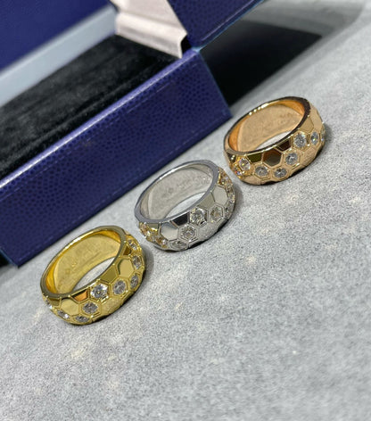 [AuraEcho Jewelry]BEE LOVE DIAMOND LARGE RING