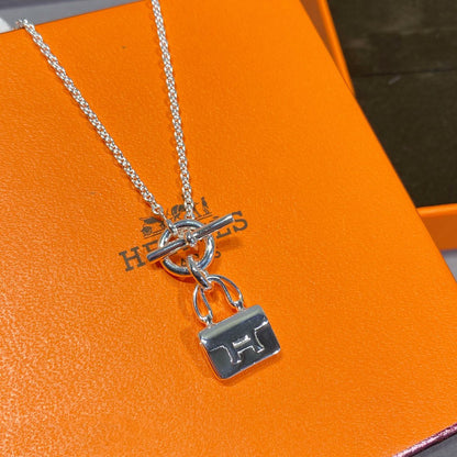 [AuraEcho Jewelry]CONSTANCE PEDANT SILVER NECKLACE