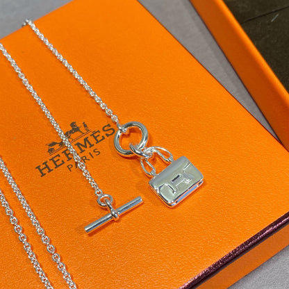 [AuraEcho Jewelry]CONSTANCE PEDANT SILVER NECKLACE
