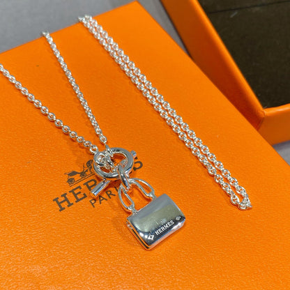 [AuraEcho Jewelry]CONSTANCE PEDANT SILVER NECKLACE