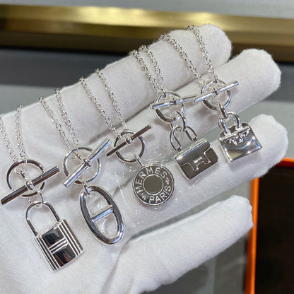 [AuraEcho Jewelry]CONSTANCE PEDANT SILVER NECKLACE