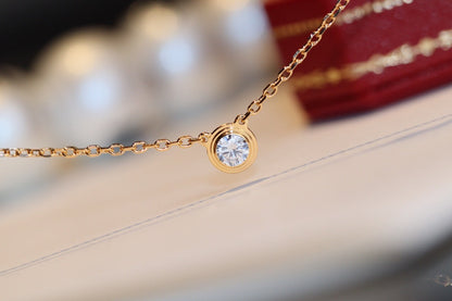 [AuraEcho Jewelry]DAMOUR DIAMOND NECKLACE