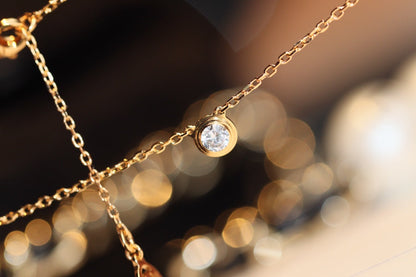 [AuraEcho Jewelry]DAMOUR DIAMOND NECKLACE