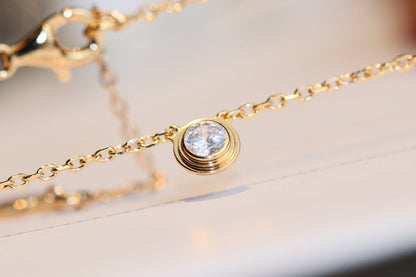 [AuraEcho Jewelry]DAMOUR DIAMOND NECKLACE