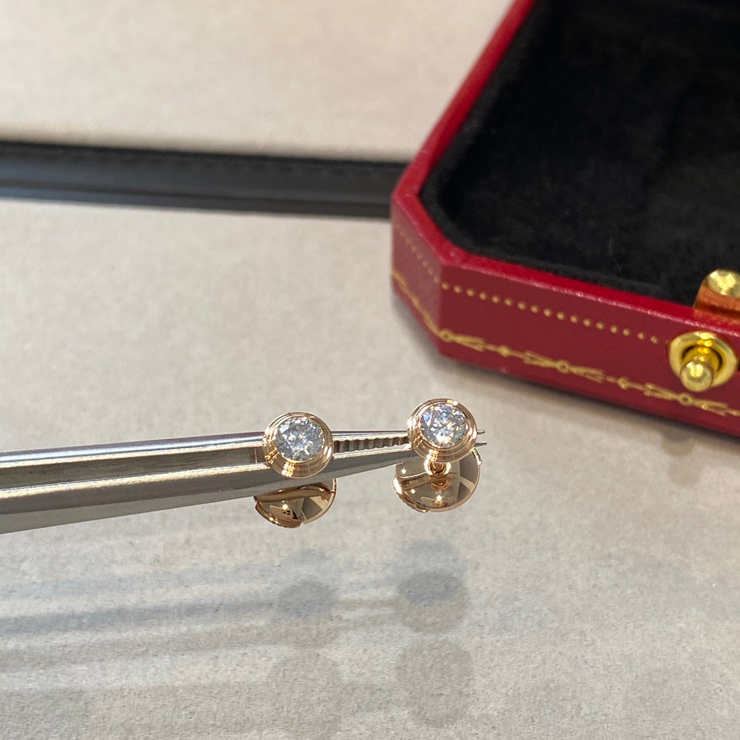 [AuraEcho Jewelry]DAMOUR DIAMOND EARRINGS