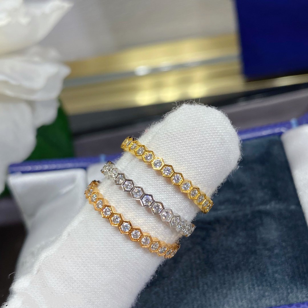 [AuraEcho Jewelry]BEE LOVE DIAMOND PAVED SMALL RING