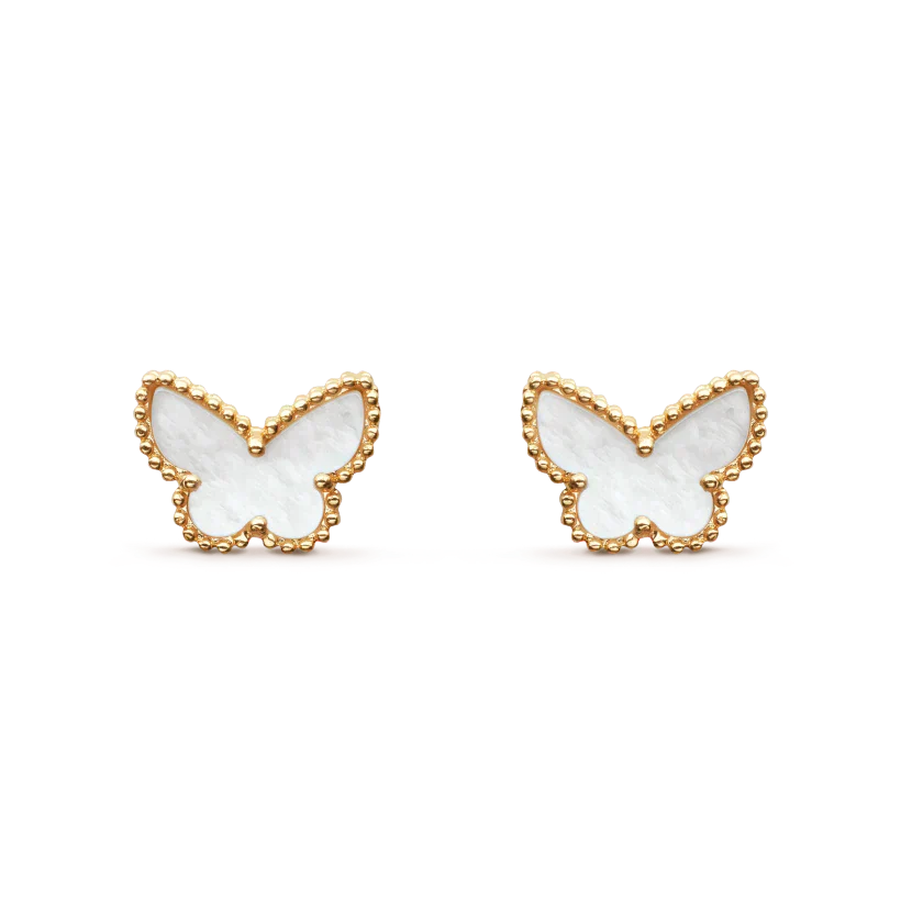 [AuraEcho Jewelry]SWEET BUTTERFLY MOP EARSTUDS