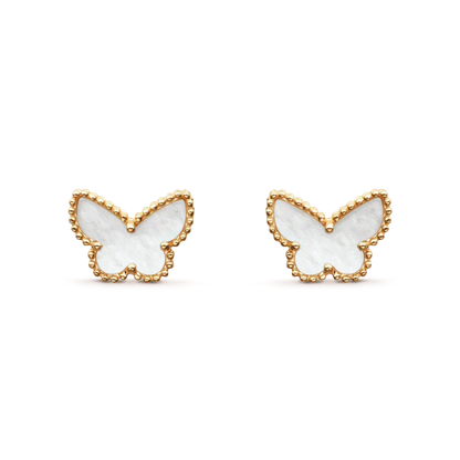 [AuraEcho Jewelry]SWEET BUTTERFLY MOP EARSTUDS