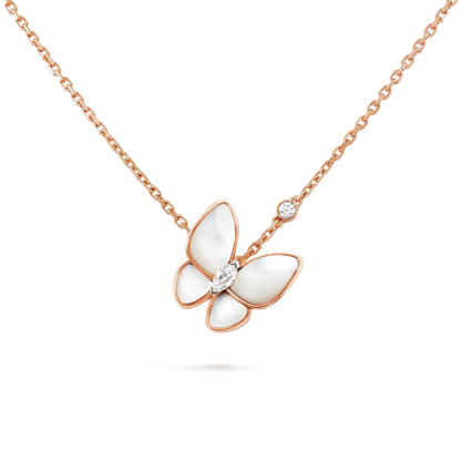 [AuraEcho Jewelry]BUTTERFLY MOP DIAMOND NECKLACE