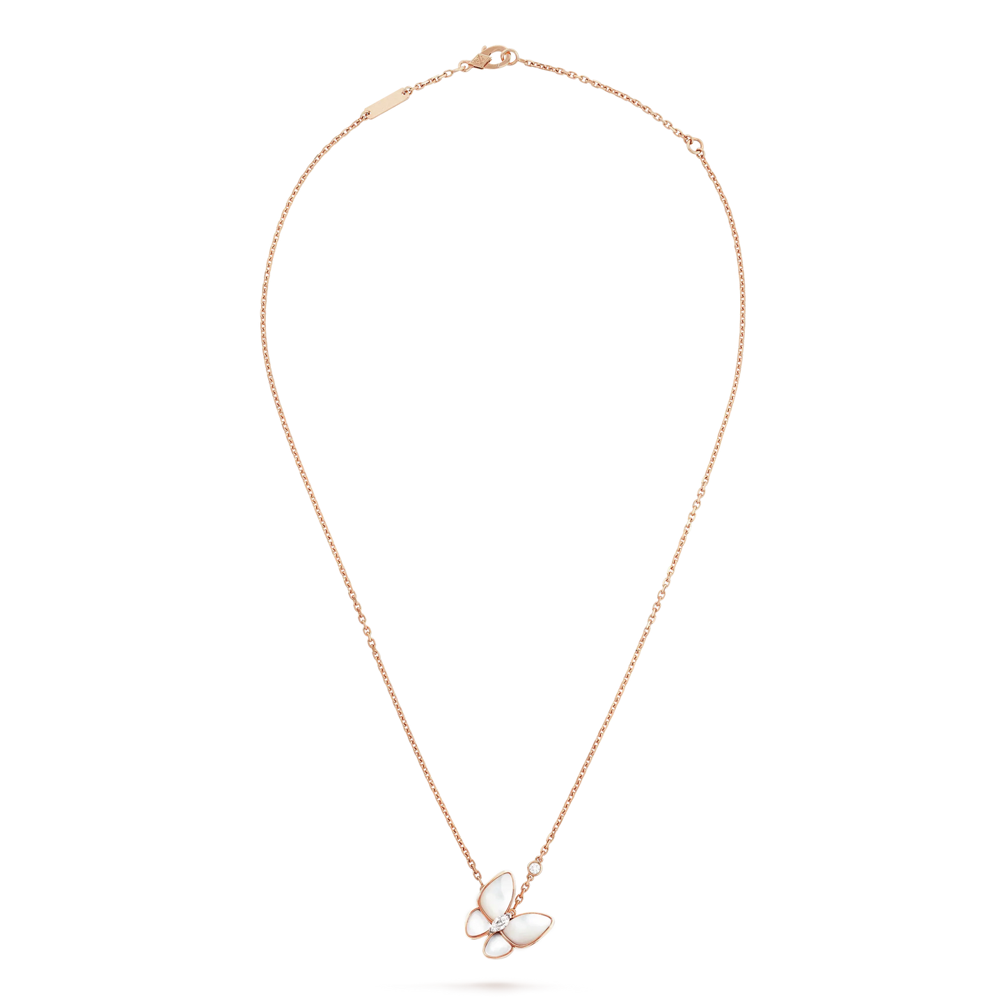 [AuraEcho Jewelry]BUTTERFLY MOP DIAMOND NECKLACE