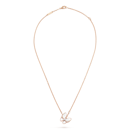 [AuraEcho Jewelry]BUTTERFLY MOP DIAMOND NECKLACE