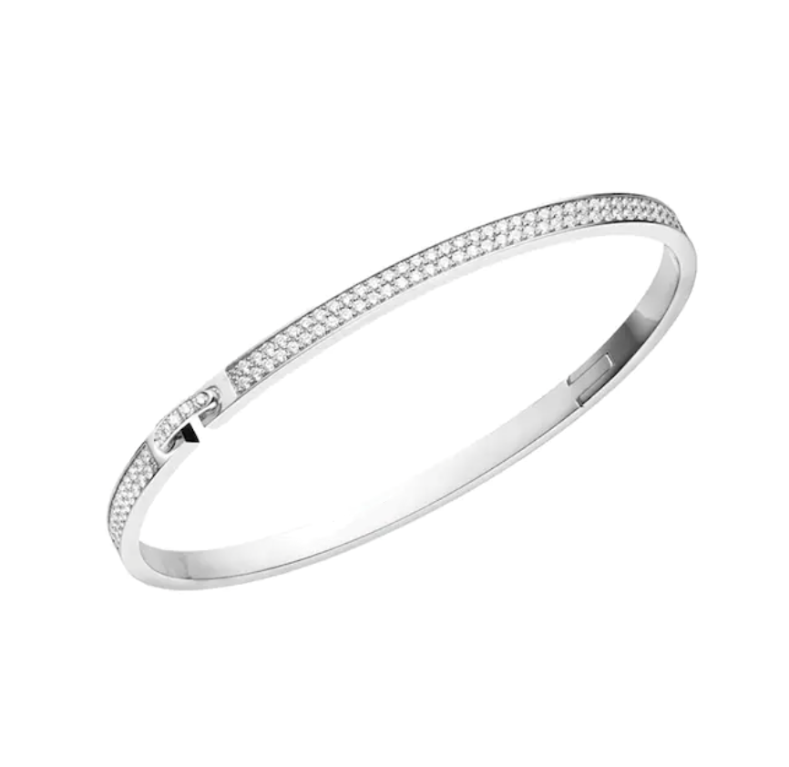 [AuraEcho Jewelry]LIENS VIDENCE DIAMOND PAVED BRACELET