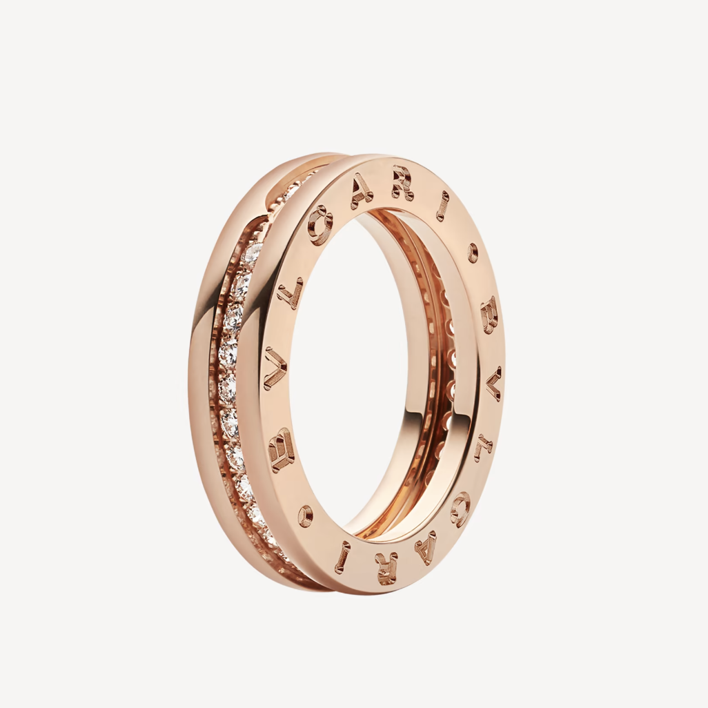 [AuraEcho Jewelry]ZERO 1 ONE-BAND PAVED DIAMONDS ON THE SPIRAL RING