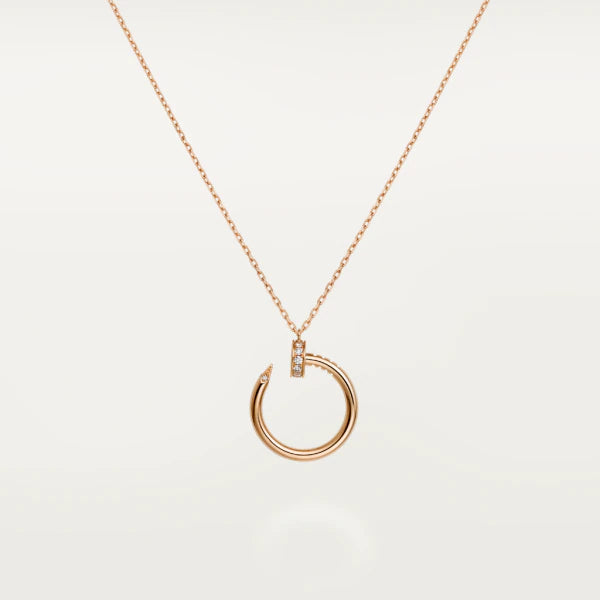 [AuraEcho Jewelry]JUSTE NECKLACE PINK GOLD