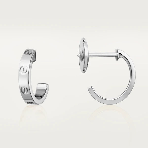 [AuraEcho Jewelry]LOVE EARRINGS 2.65MM SILVER