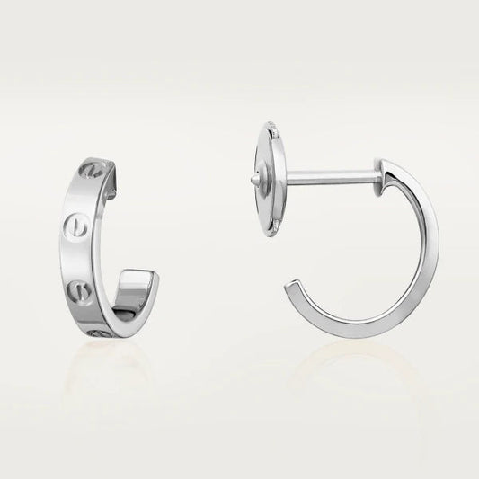 [AuraEcho Jewelry]LOVE EARRINGS 2.65MM SILVER