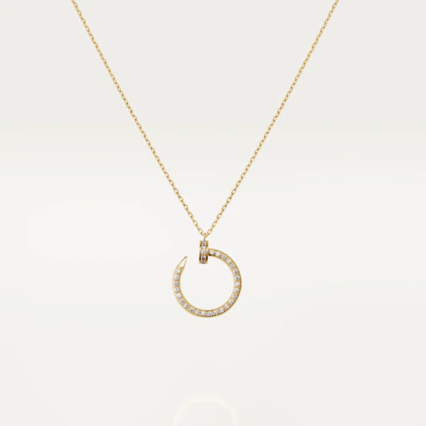 [AuraEcho Jewelry]JUSTE NECKLACE GOLD DIAMONDS