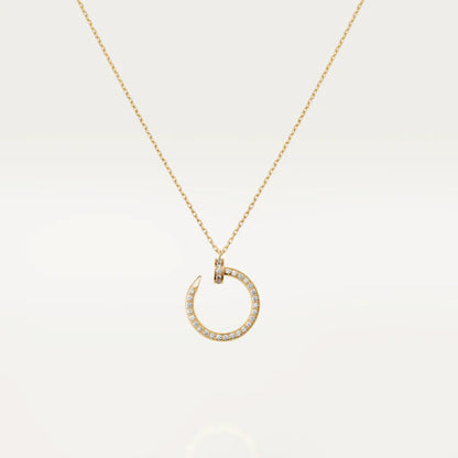 [AuraEcho Jewelry]JUSTE NECKLACE GOLD DIAMONDS