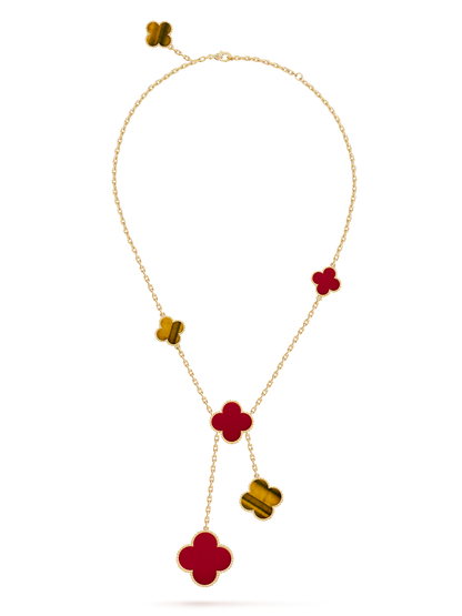 [AuraEcho Jewelry]CLOVER MOP  NECKLACE 6 MOTIF