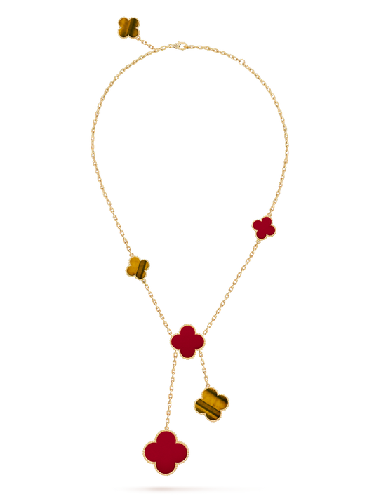 [AuraEcho Jewelry]CLOVER MOP  NECKLACE 6 MOTIF