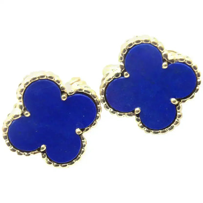 [AuraEcho Jewelry]CLOVER MINI 9.5MM TURQUOISE EARRINGS