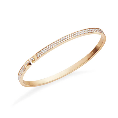 [AuraEcho Jewelry]LIENS VIDENCE DIAMOND PAVED BRACELET