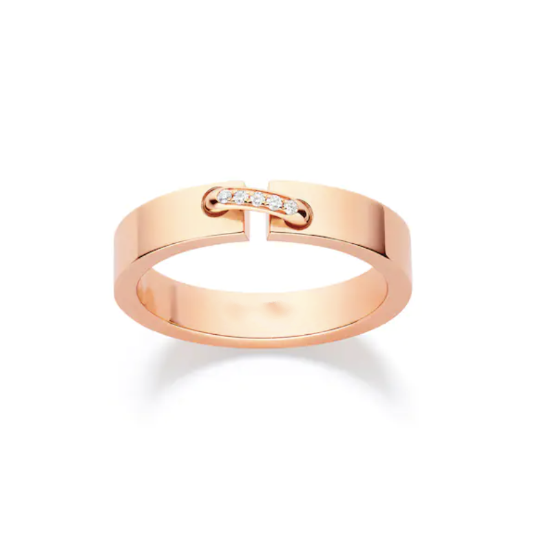 [AuraEcho Jewelry]ALLIANCE LIENS VIDENCE DIAMOND 4MM RING