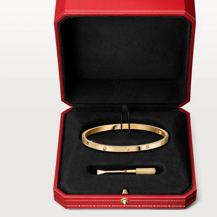 [AuraEcho Jewelry]LOVE BRACELET 3.65MM 6 DIAMONDS