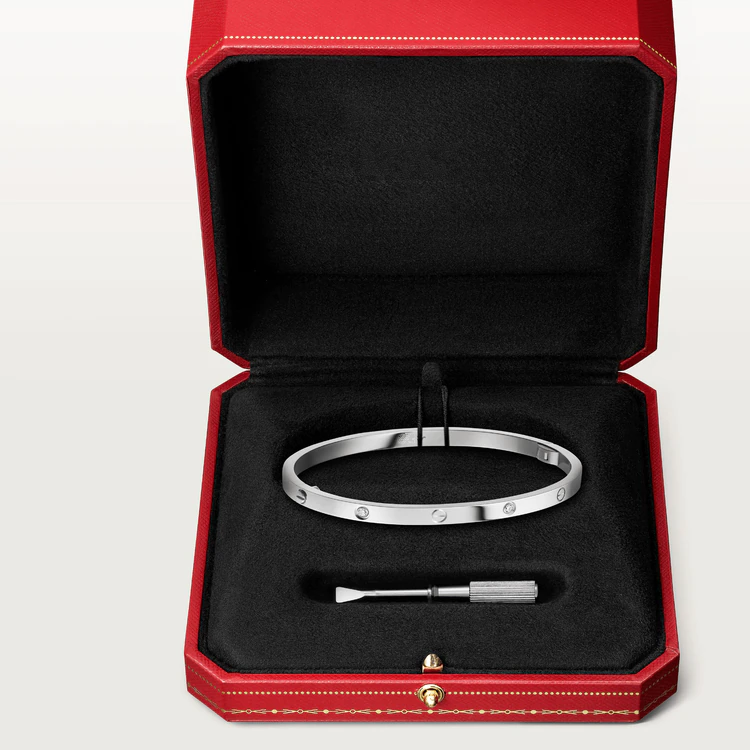 [AuraEcho Jewelry]LOVE BRACELET 3.65MM 6 DIAMONDS